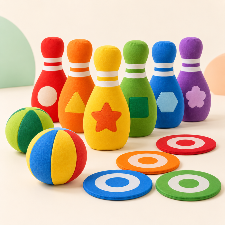 Noreviw™ TumbleTown Soft Bowling & Target Set