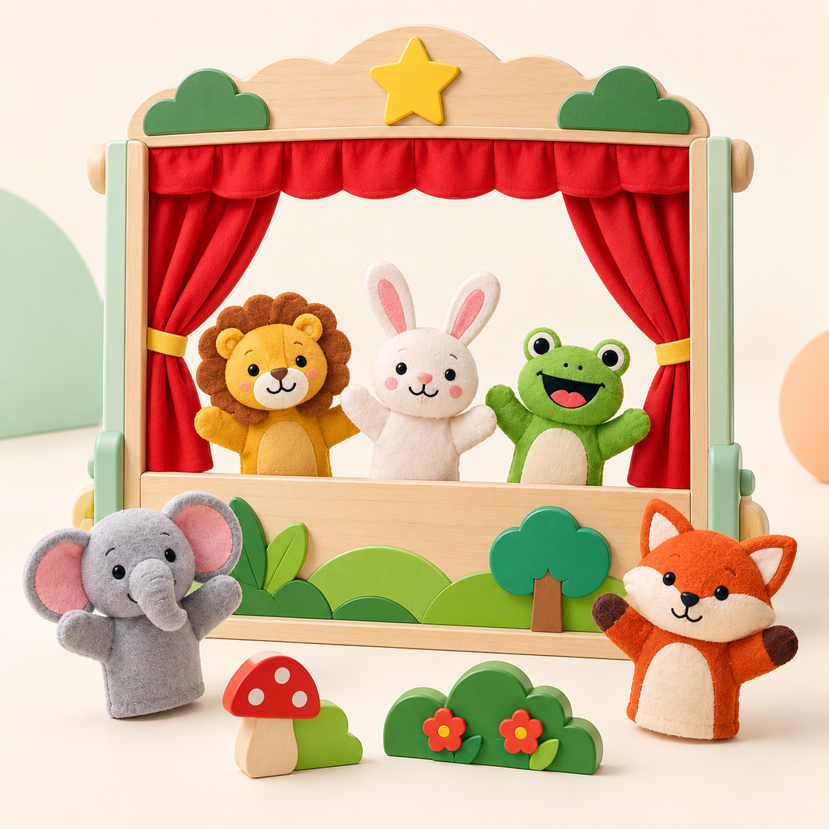 Noreviw™ StorySprout Puppet Theater Set